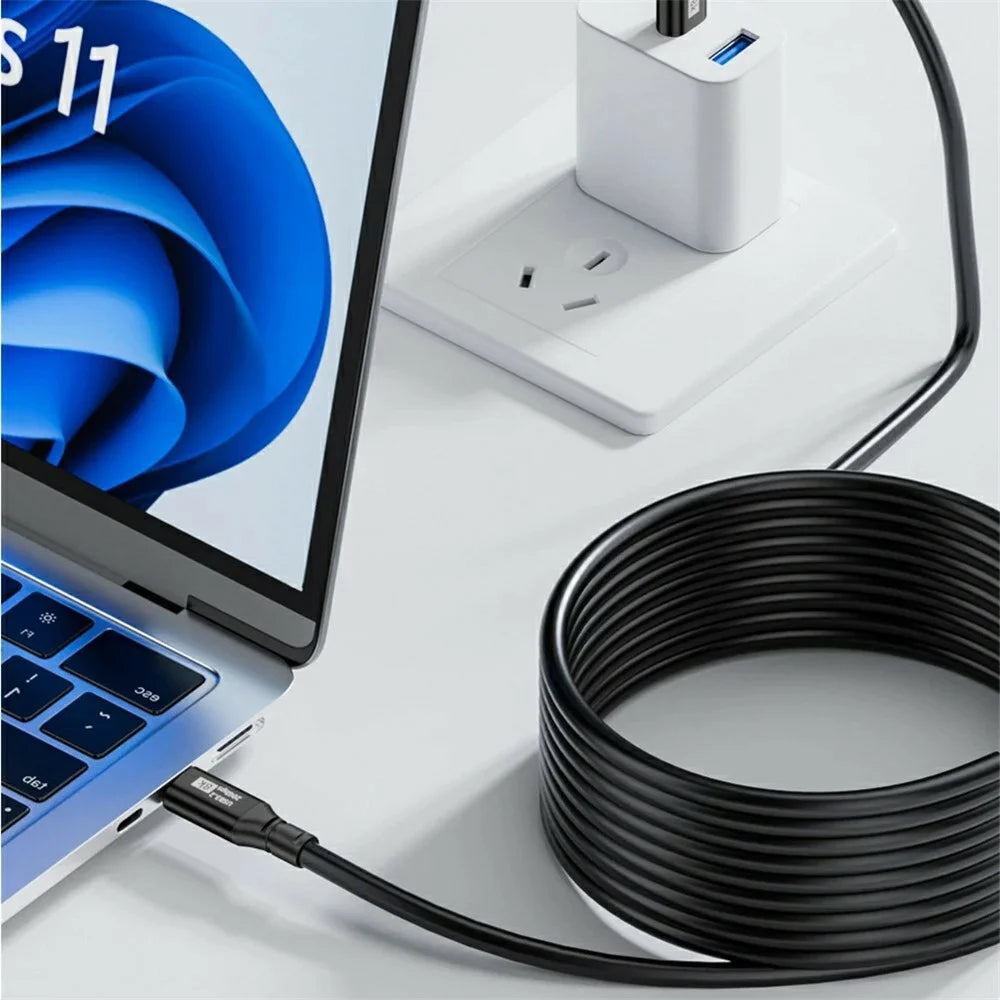 5m USB 3.2 Type-C PD 100W Fast Charging Cable 20Gbps Transmission 8K / 60Hz Screen Projection Wire - 6