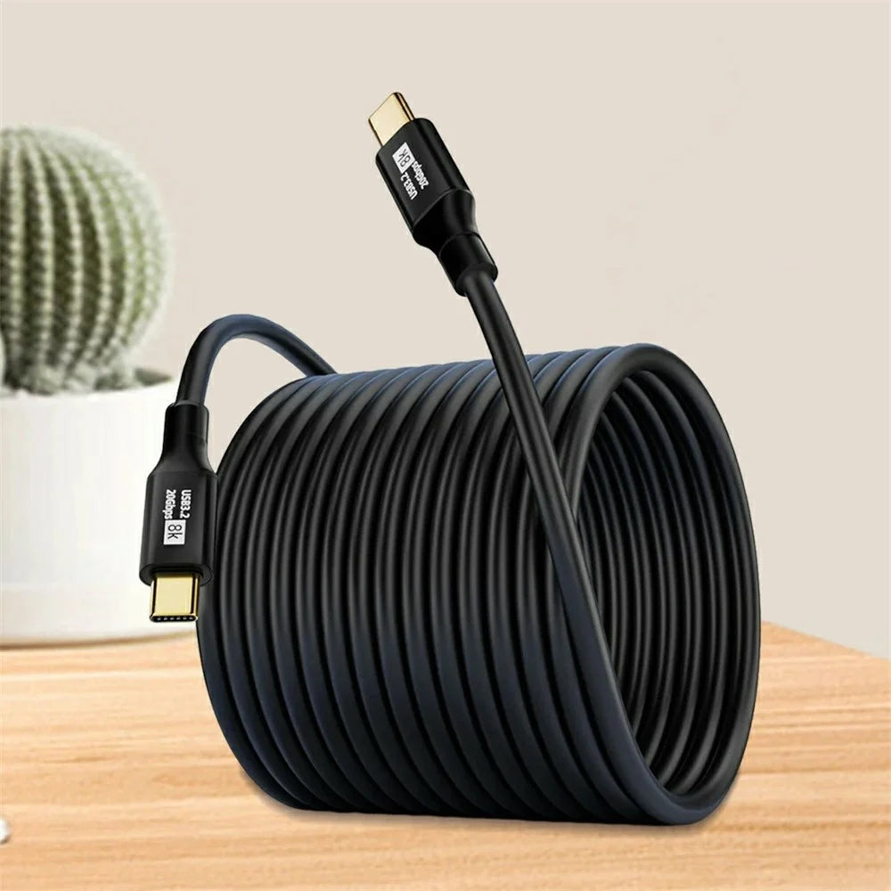 5m USB 3.2 Type-C PD 100W Fast Charging Cable 20Gbps Transmission 8K / 60Hz Screen Projection Wire - 7