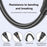 USLION US0203 1m Type-C to iP / Type-C / Micro Rotatable Connector Magnetic Charging Cable 240W Data Cable - 6
