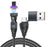 USLION US0204 1.8m USB / Type-C 2 to 1 Data Cable 180-Degree Rotation 240W Magnetic Charging Cable - iP - 1