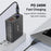 USLION US0204 1.8m USB / Type-C 2 to 1 Data Cable 180-Degree Rotation 240W Magnetic Charging Cable - iP - 3