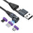 USLION US0204 1m USB / Type-C to Type-C / Micro / iP Cable Rotatable 240W Magnetic Charging Cable - 1