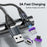 USLION US0204 1m USB / Type-C to Type-C / Micro / iP Cable Rotatable 240W Magnetic Charging Cable - 3