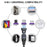 USLION US0204 1m USB / Type-C 2 to 1 Data Cable 180-Degree Rotation 240W Magnetic Charging Cable - iP - 5
