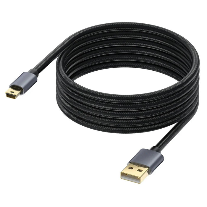 1.8m USB 2.0 to Mini B Male Charger Cord USB Mini to USB Charging Cable for PS3 Controller  /  MP3 Player  /  Camera - 1