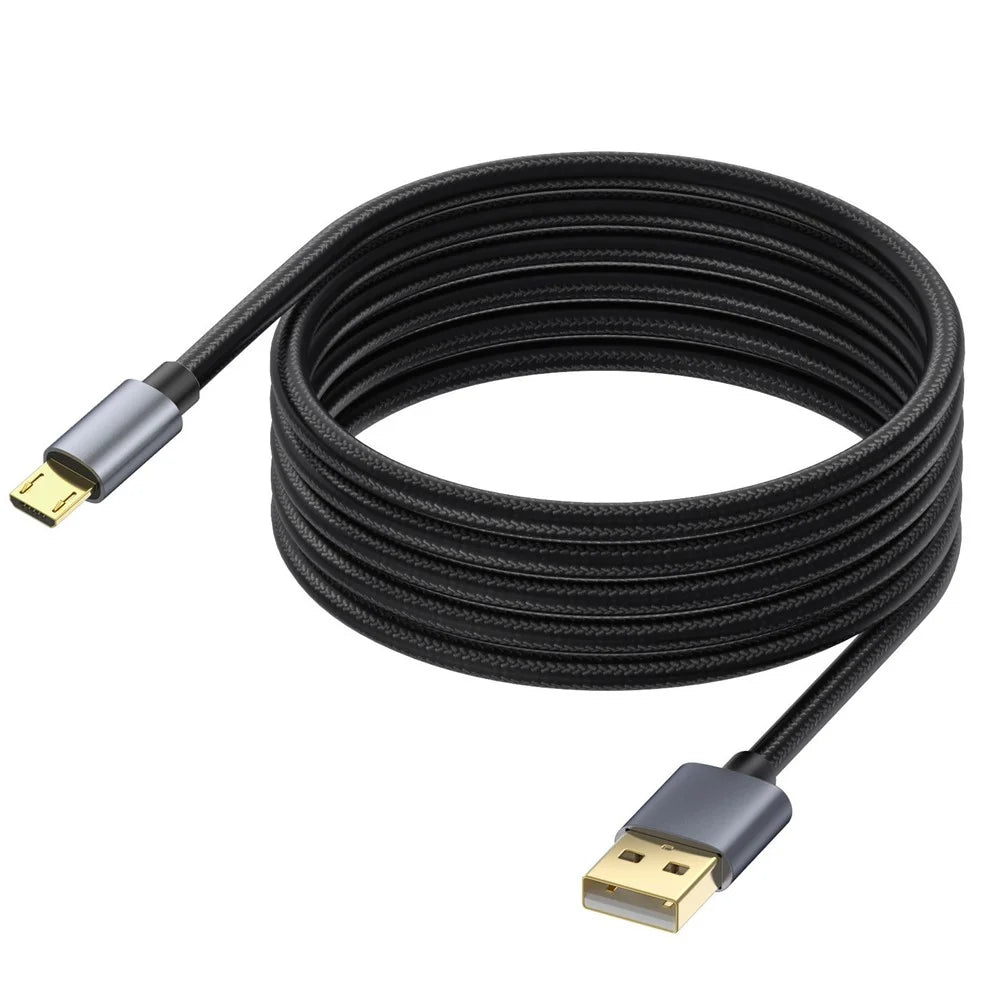 10m 480Mbps USB A to Micro Charge and Sync USB Cable for Samsung Galaxy J7 / S7 / S6 / Kindle Fire HD Tablets / PS4 - 1