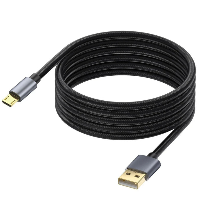 10m 480Mbps USB A to Micro Charge and Sync USB Cable for Samsung Galaxy J7 / S7 / S6 / Kindle Fire HD Tablets / PS4 - 1