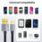 0.3m 480Mbps USB A to Micro Charge and Sync USB Cable for Samsung Galaxy J7 / S7 / S6 / Kindle Fire HD Tablets / PS4 - 6