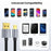 1.8m 480Mbps USB A to Micro Charge and Sync USB Cable for Samsung Galaxy J7 / S7 / S6 / Kindle Fire HD Tablets / PS4 - 6