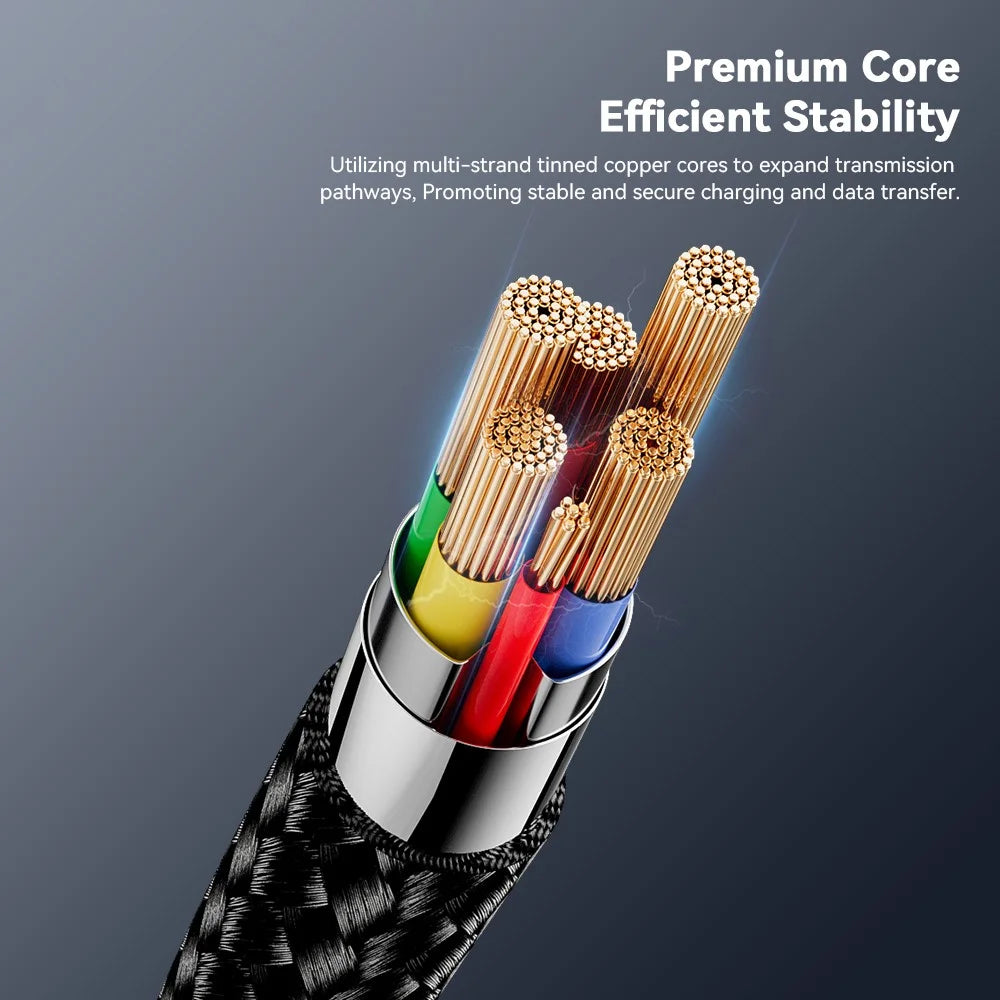 ESSAGER ES-X60 1m USB to Micro Phone Charging Cable Braided Data Cable - 6