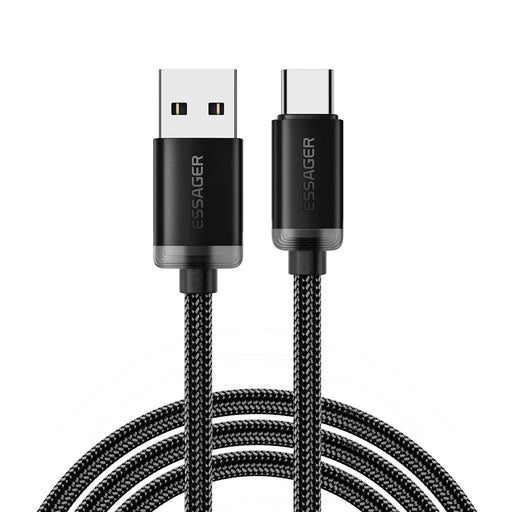ESSAGER ES-X60 3m USB to Type-C Phone Charging Cable 3A Braided Data Cable - 1