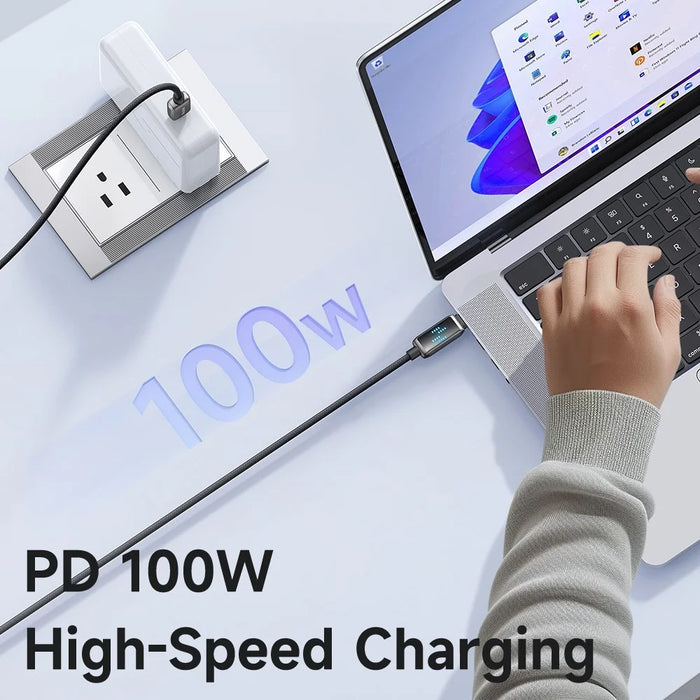 MCDODO CA-4250 1.2m Type-C to Type-C Cable 100W Fast Charging Nylon Braided Data Cable - 6