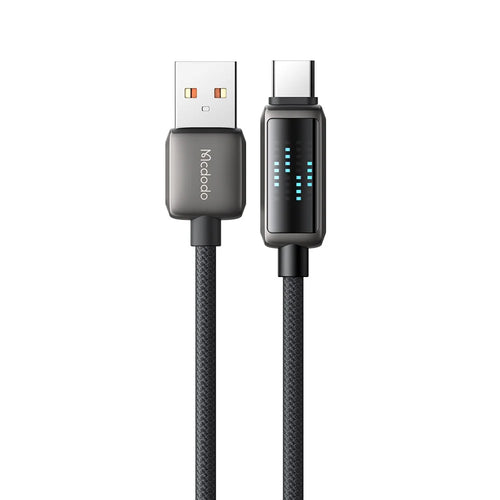 MCDODO CA-2350 1.2m USB-A to Type-C 6A Fast Charging Data Cable Charging Speed Visible - 1