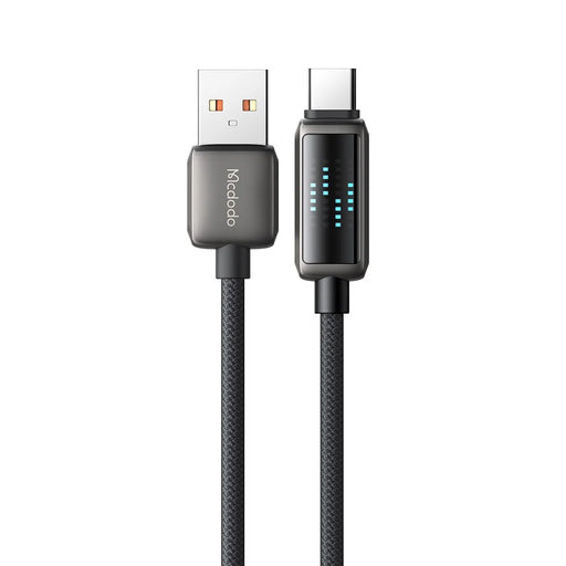 MCDODO CA-2350 1.2m USB-A to Type-C 6A Fast Charging Data Cable Charging Speed Visible - 1