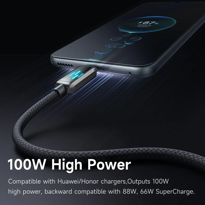 MCDODO CA-2350 1.2m USB-A to Type-C 6A Fast Charging Data Cable Charging Speed Visible - 4