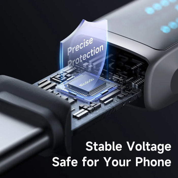 MCDODO CA-2350 1.2m USB-A to Type-C 6A Fast Charging Data Cable Charging Speed Visible - 6