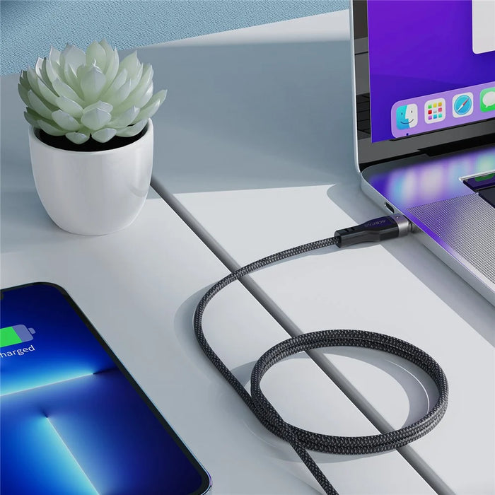 ACEFAST C11-03 1.2m USB-C to USB-C 60W Fast Charging Cable Magnetic Braided Data Cord - 2