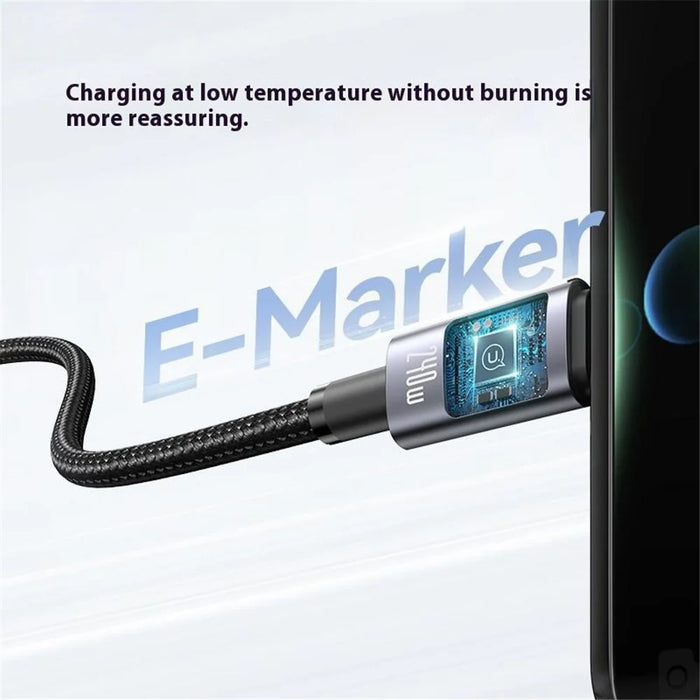 USAMS SJ737 1.2m 240W Multi Charging Cable 6-in-1 Aluminum Alloy Fast Charging Data Cord - 3