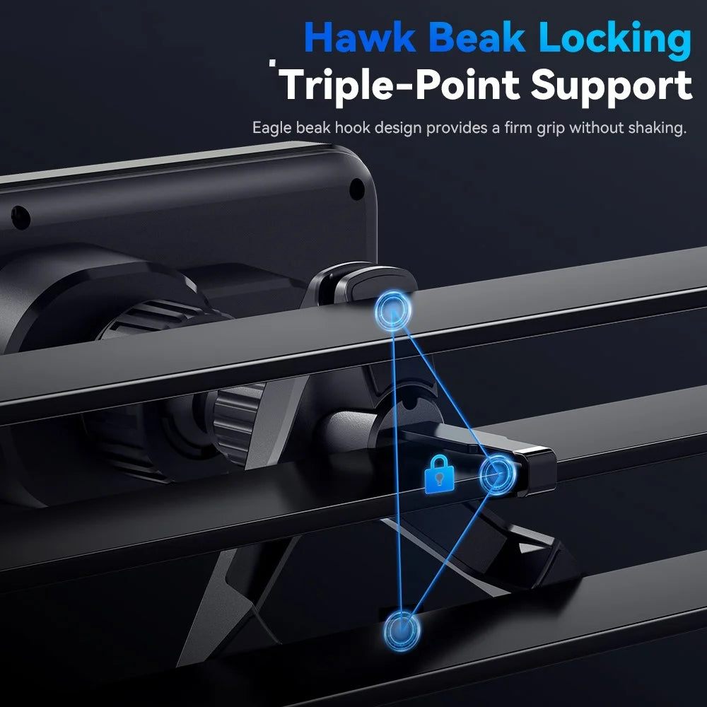 ESSAGER Car Air Vent Phone Holder Wireless Charger ABS+Glass Charging Bracket - 6