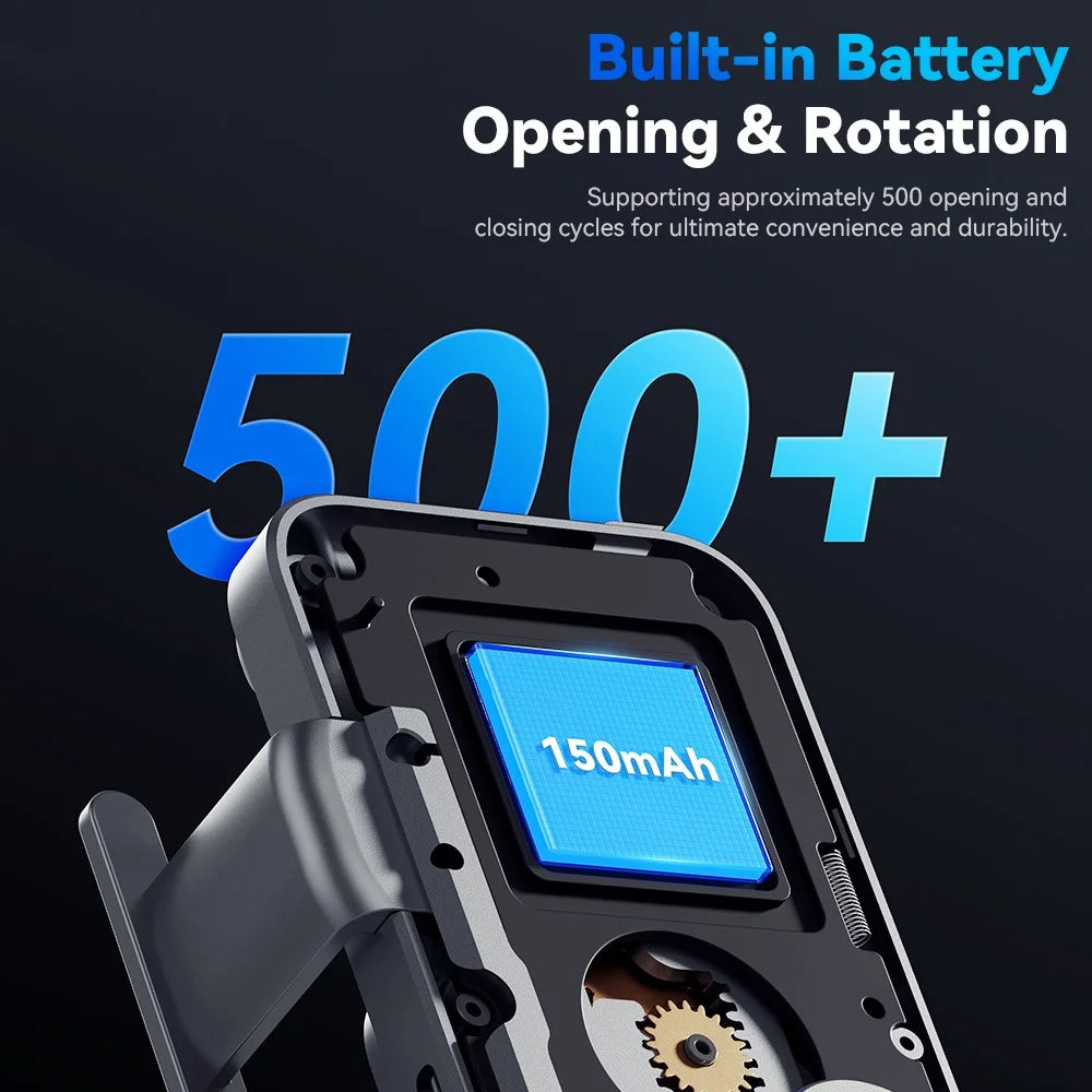 ESSAGER Car Air Vent Phone Holder Wireless Charger ABS+Glass Charging Bracket - 7
