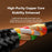 ESSAGER 2m USB-A to iP + Type-C 90 Degree Right Angle 3A Fast Charging Data Cable - 3