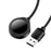 ESSAGER For Apple Watch USB Cable Magnetic ABS Waterdrop Shape Wireless Charger - Black - 1