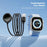 ESSAGER For Apple Watch USB Cable Magnetic ABS Waterdrop Shape Wireless Charger - Black - 5