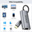 UOEOS USB 3.1 Type-C to Ethernet Adapter 2.5G High Speed RJ45 Wired Network Converter - Grey - 6