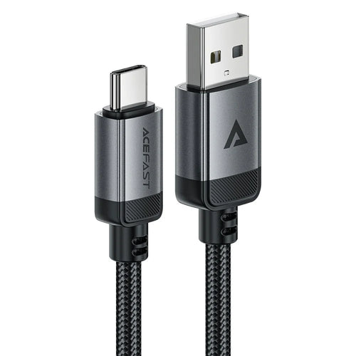 ACEFAST C20-04 1.2m USB-A to USB-C Aluminum Alloy Charging Wire Braided Data Cable - 1