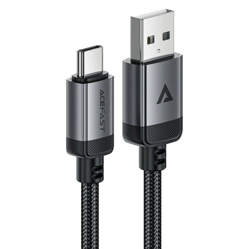 ACEFAST C20-04 1.2m USB-A to USB-C Aluminum Alloy Charging Wire Braided Data Cable - 1