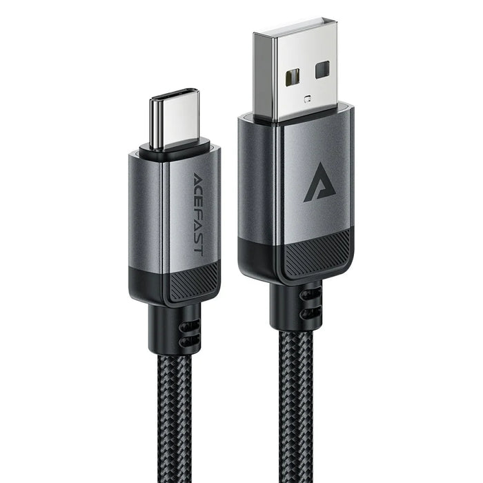 ACEFAST C20-04 1.2m USB-A to USB-C Aluminum Alloy Charging Wire Braided Data Cable - 1