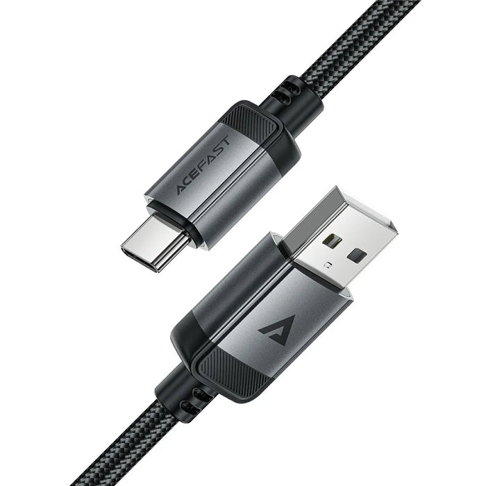 ACEFAST C20-04 1.2m USB-A to USB-C Aluminum Alloy Charging Wire Braided Data Cable - 4