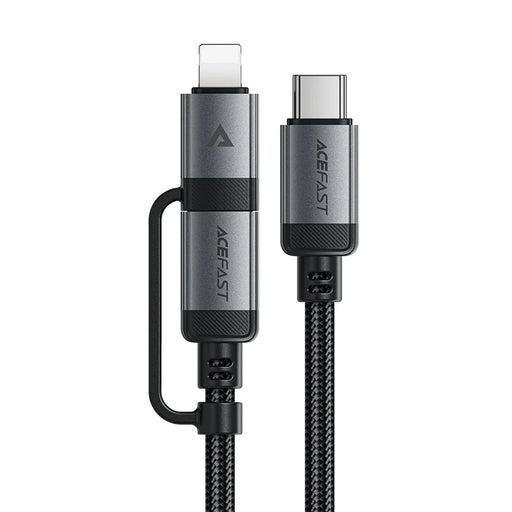 ACEFAST C20-01 1.2m USB-C to USB-C + iP Data Cable Braided 60W Fast Charging Cord - 2