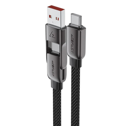 ACEFAST C13-05 0.2m USB-A / USB-C to USB-C Charging Data Cable Braided Zinc Alloy Cord - 1