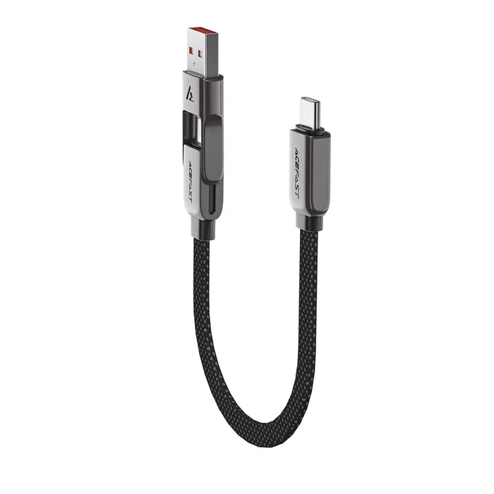 ACEFAST C13-05 0.2m USB-A / USB-C to USB-C Charging Data Cable Braided Zinc Alloy Cord - 7