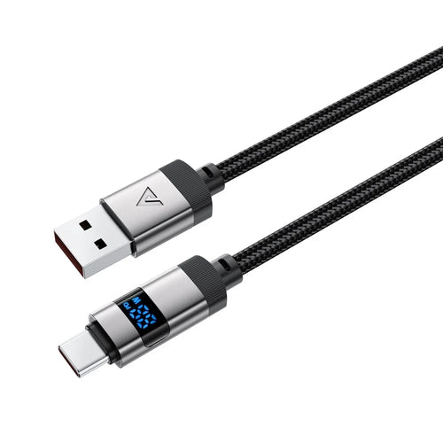 ACEFAST C15-04 1.2m USB-A to USB-C Digital Display Charging Cable 3A Fast Charge Data Cord - 1