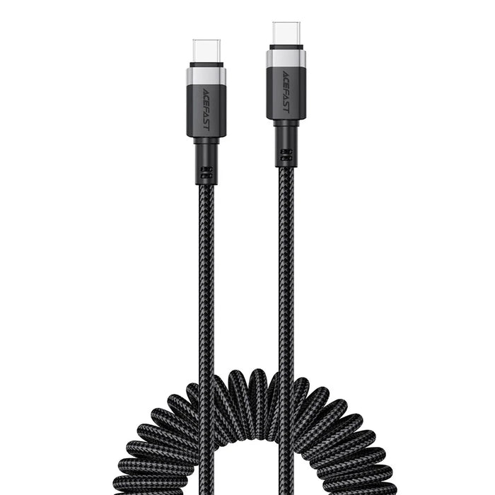 ACEFAST C14-03 1.2m USB-C to USB-C 60W Fast Charging Cable Spring Braided Data Cord - 1