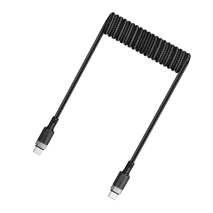 ACEFAST C14-03 1.2m USB-C to USB-C 60W Fast Charging Cable Spring Braided Data Cord - 4