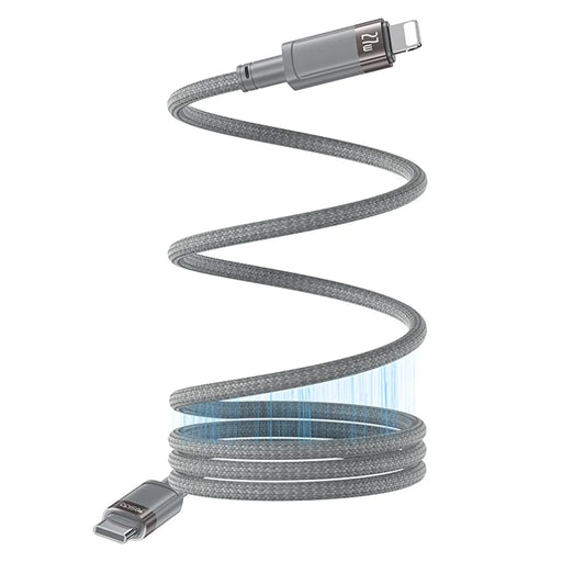YESIDO CA172L Type-C to iP Magnetic Cable Braided Data Sync Charging Cord - 1