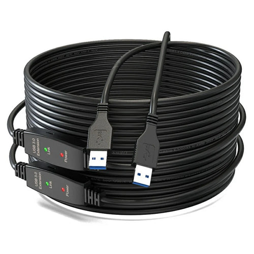 U3AA 15m USB3.0 Male to Male PVC Extension Cable for Conference Camera Mouse Scanner - 1
