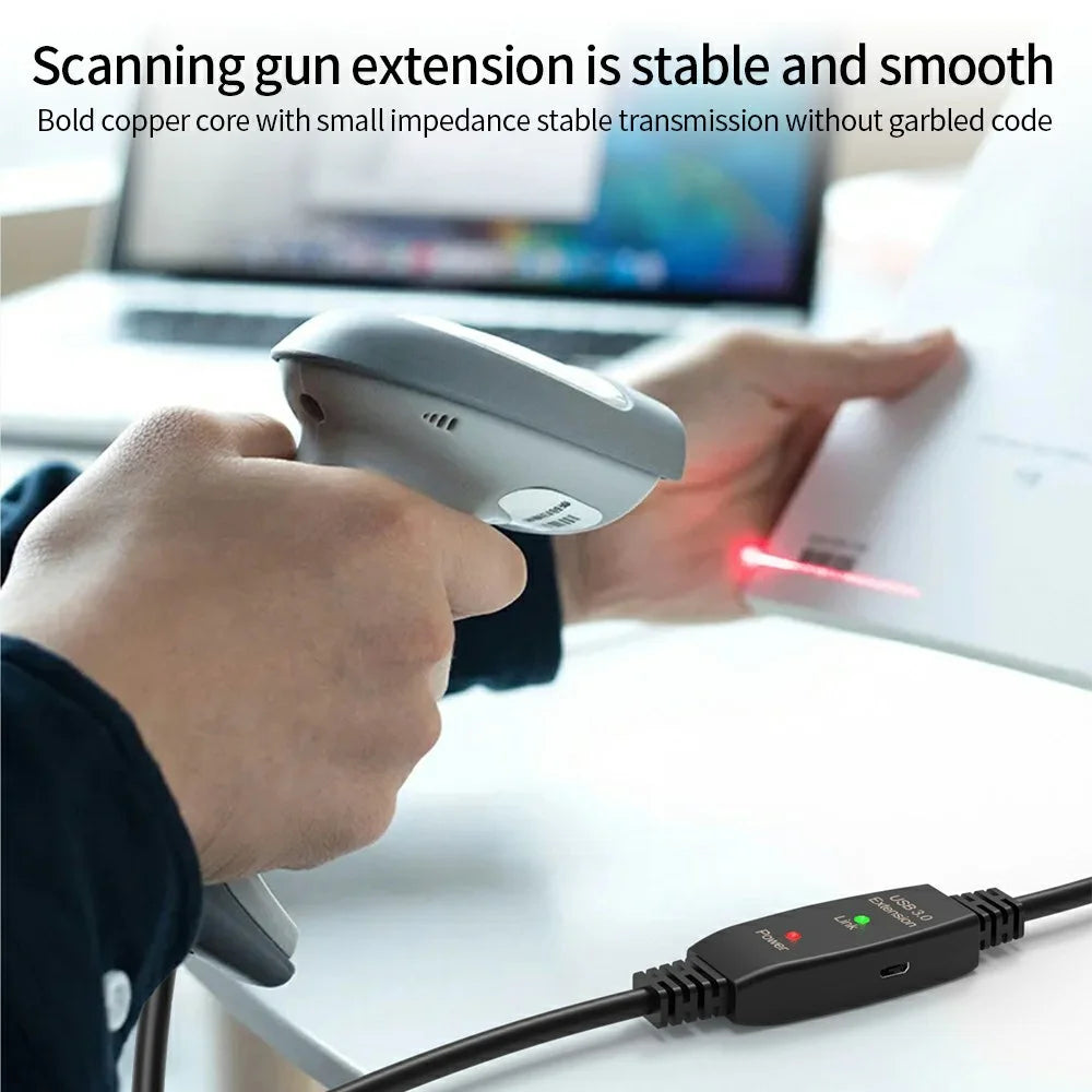 U3AA 15m USB3.0 Male to Male PVC Extension Cable for Conference Camera Mouse Scanner - 6