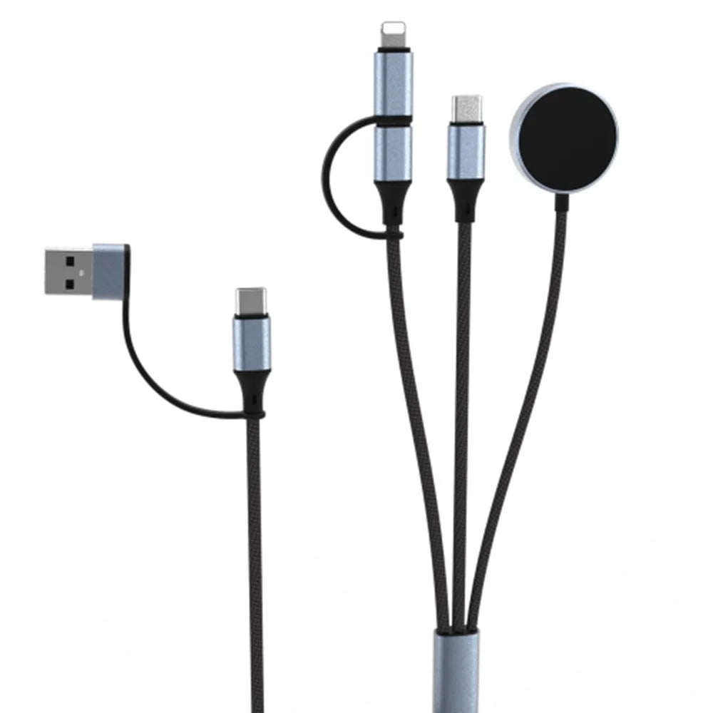 U33 1m PD 100W Fast Charging Cable Multi-Function Cord for Laptop / Tablet / Phone / Apple Watch - 1