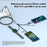 U33 1m PD 100W Fast Charging Cable Multi-Function Cord for Laptop / Tablet / Phone / Apple Watch - 3