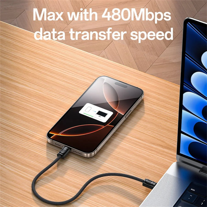 YESIDO CA177 20cm USB C to USB C Data Cable PD 60W Fast Charging Wire with Lanyard - 4