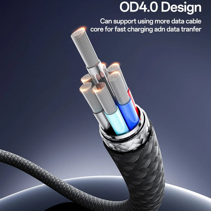 YESIDO CA177 20cm USB C to USB C Data Cable PD 60W Fast Charging Wire with Lanyard - 7