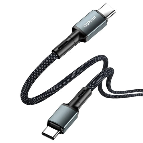 XUNDD XDDC-033 1m Aluminum Alloy Braided USB-C to USB-C Data Cable Phone Fast Charging Wire - 1