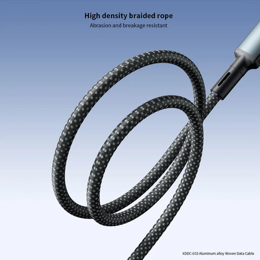 XUNDD XDDC-033 1m USB-A to Type-C Cable Fast Charging Cable Aluminum Alloy Braided Data Cord - 2