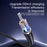 YESIDO CA129C 1.2m USB-C Cable 18W Fast Charging 3A Aluminum Alloy Data Sync Cord - 3