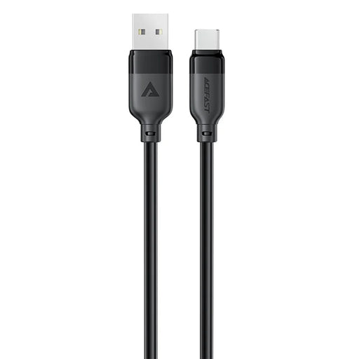 ACEFAST C16-04 1.2m USB-A to USB-C Cable TPE Charging Data Cable 3A Fast Charging Cord, Black - 1