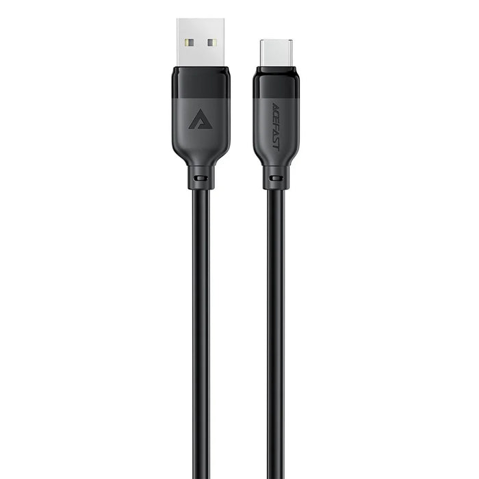 ACEFAST C16-04 1.2m USB-A to USB-C Cable TPE Charging Data Cable 3A Fast Charging Cord, Black - 1